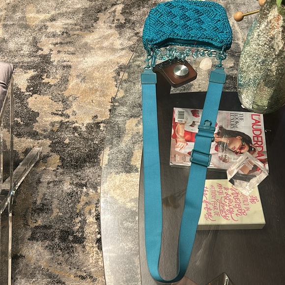 Kurt Geiger Blue Crochet Women's Bag, NWT - Picture 7 of 7